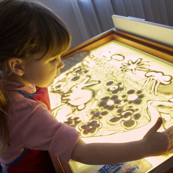 Мастер-класс Рисование песком - Sand Art